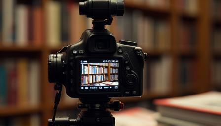 Video camera and books, representing the Behind the Critique Series